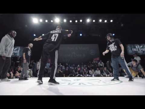 Ukay & Franky Dee vs Gucchon & Majid - 2 vs 2 Hip Hop 1/2 Final - Free Spirit Championship 2016