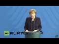 LIVE: Statement by Angela Merkel following German.