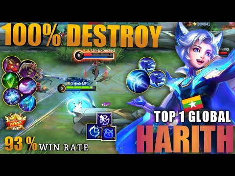 HARITH Best build 2021| Offlane Full Rotation And Unlimited Chronodash | Top 1 Global Harit~ MLBB