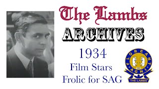 The Lambs Archives: 1934 SAG Hollywood Film Stars Frolic