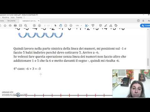 operare con i numeri relativi