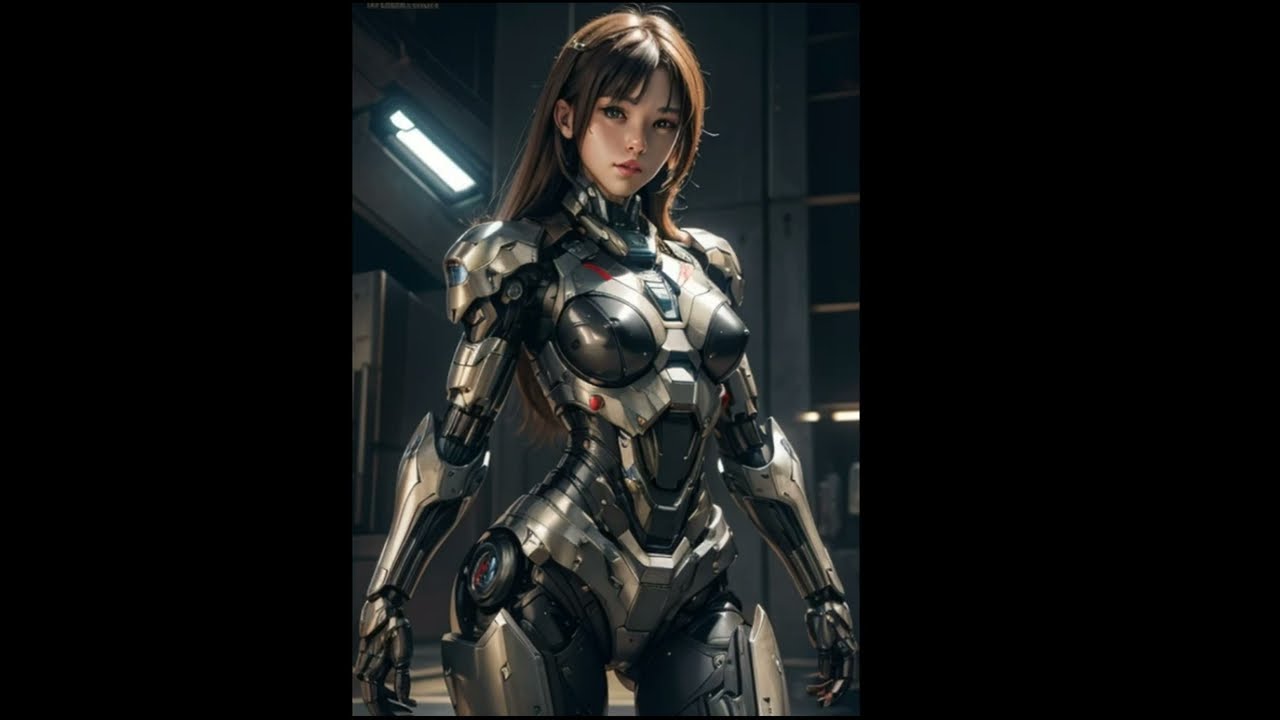 Ai ArtㅣMecha is a cyborg girl ㅣ#Seaartai