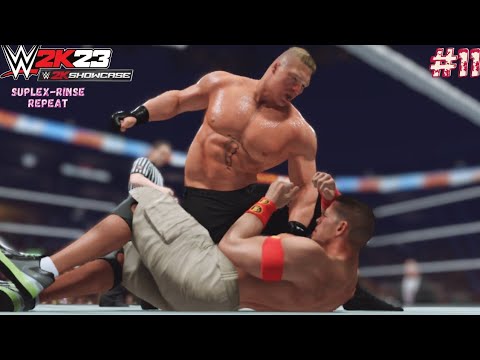Suplex City Takes Over: Brock Lesnar and John Cena Go Head-to-Head | WWE 2K23 Showcase Gameplay