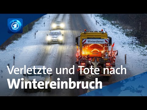 Eis, Glätte, Schnee: Erster großer Wintereinbruch führt zu Problemen auf deutschen Straßen