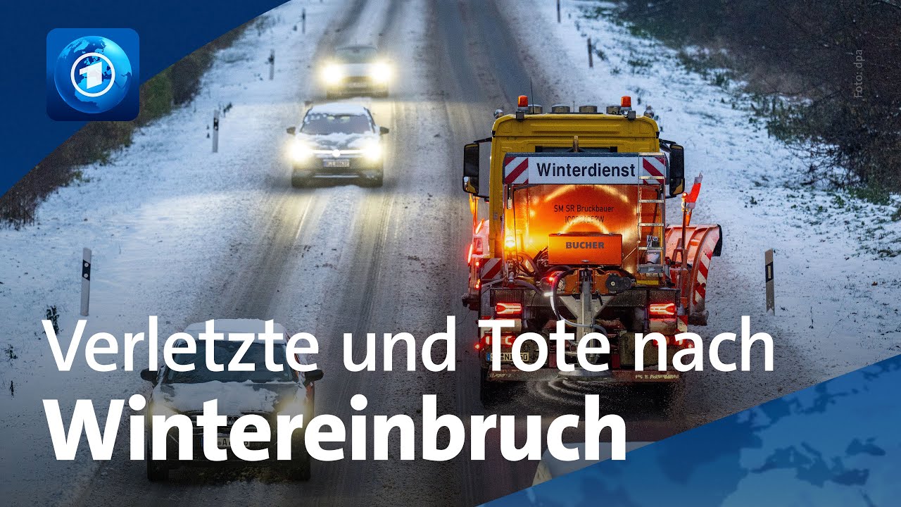 Eis, Glätte, Schnee: Erster großer Wintereinbruch führt zu Problemen auf deutschen Straßen