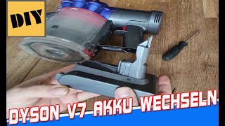 Akku wechseln I 6000mAh Ersatzakku für Dyson V6 V7 V8 Akku einbauen wechseln tauschen