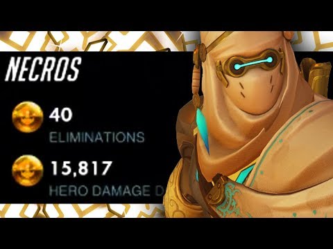 NECROS BEST GENJI IN THE WORLD!? 40 ELIMS! [ OVERWATCH SEASON 16 TOP 500 ]