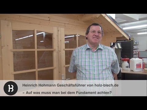 Worauf muss man beim Fundament für ein Gartenhaus achten? | holz-blech.de