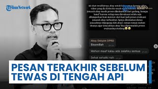 Chat dan Rekaman Terakhir Abbay Fotografer DPRD Makkasar sebelum Tewas di Gedung yang Dibakar Massa