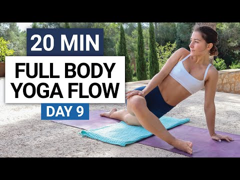 20 Min Full Body Yoga Flow | Strength, Flexibility & Mobility | Day 9 - 30 Day Yoga Challenge