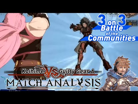 GBVS Match Analysis: Battle of the Communities - Team Koihime vs. Team Guilty Gear A
