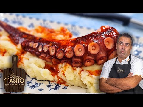 Pulpo a la plancha con patata CENA RICA Y RAPIDA