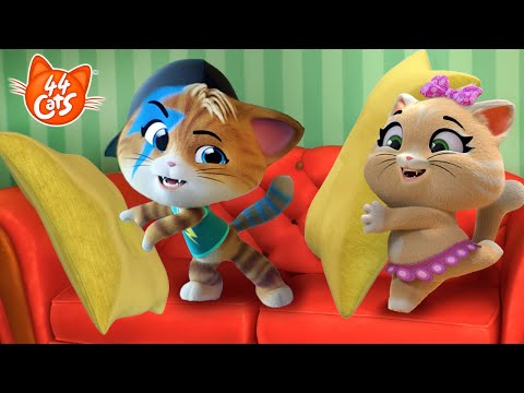 44 Kedi | Yastık Savaşı & Tüylü Eğlence Meydan Okuma! Oynamaya hazırmısın?