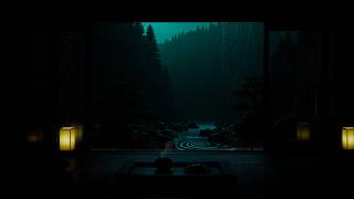 Dark Bedroom Rain Sounds (No Ads) - Deep Sleep Ambience for Focus & Meditation