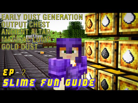 SlimeFun Tutorial in hindi (Ep 02) :- Early Dust Generation & output chest | #slimefun #minecraft