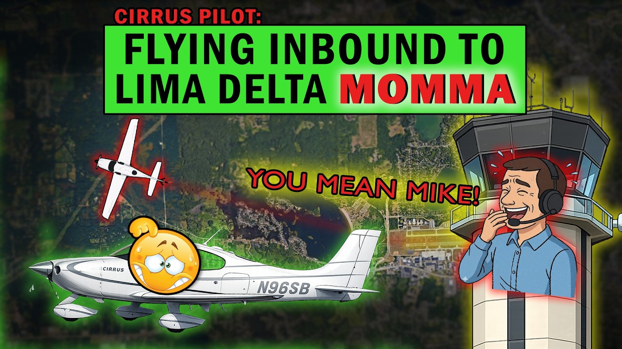 Cirrus Pilot says MOMMA instead of MIKE | Controller Laughing at Him!!