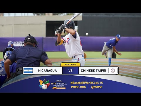 Highlights | Game 49 Nicaragua vs Chinese Taipei | 2024 WBSC U-15 Baseball World Cup