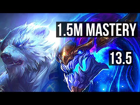 VOLIBEAR vs AURELION SOL (TOP) | 4/0/3, 1.5M mastery, 600+ games | KR Diamond | 13.5
