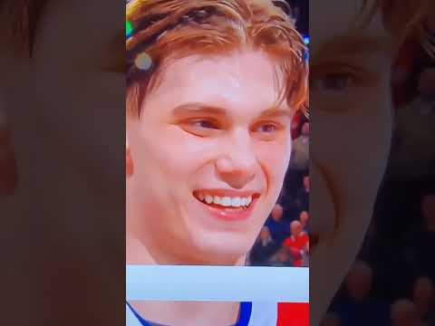 Juraj Slavkovsky 1st Star Best Post-Game On-Ice Interview Ever! Who says that? Gotta ❤️ It! LOL