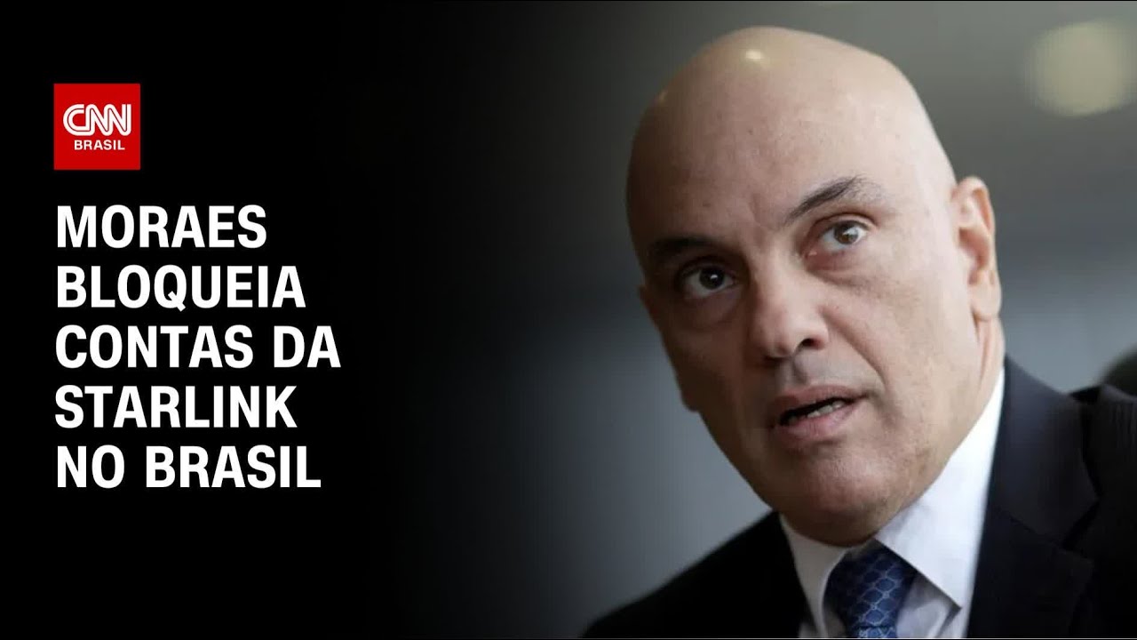 Moraes bloqueia contas da Starlink no Brasil | CNN 360°