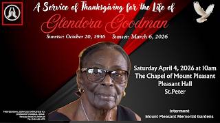 Live Stream of Funeral Service for Glendora Goodman