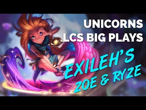 Unicorns LCS Big Plays - Exileh's Zoe & Ryze
