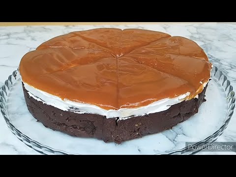 Altı Islak Kek,Üzeri Trileçe Tadında. Karamel Soslu Tatlı.👌