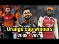 List Of Orange Cap Winners In Ipl 2008 2021 Shorts