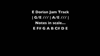E Dorian Jam Track