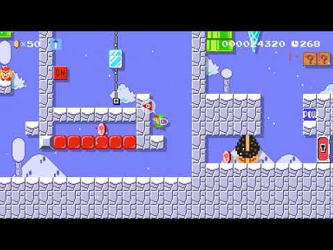 Link's Snow Adventure by Yellow Kin 🍄 Super Mario Maker 2 ✹Switch✹ #bdd