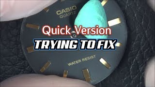 Trying to FIX: CASIO Quartz WATCH (QUICK VERSION)