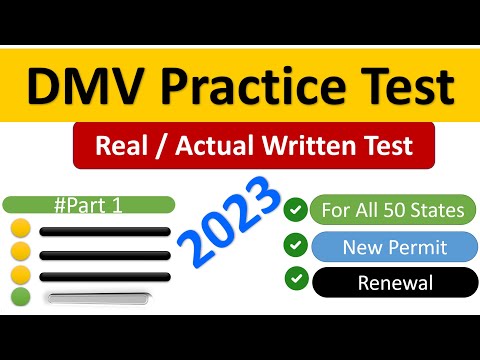 DMV Practice Test 2023 for All 50 States Learner's Permit, License Renewal, Senior Driver