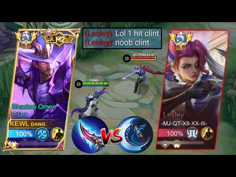 GLOBAL CLINT VS GLOBAL ONE SHOT LESLEY!🔥 WHO IS THE BEST ONE SHOT ONE KILL?!😱 (must watch this!)