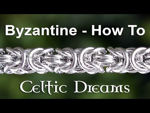 How To Make Byzantine Chain Mail Maille Bracelet or Necklace - Best Tutorial in 1080 HD Macro