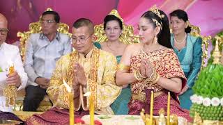 ពិធីបង្វិលពពិលនិងសែនចងដៃ | Khmer Traditional Wedding Ceremony