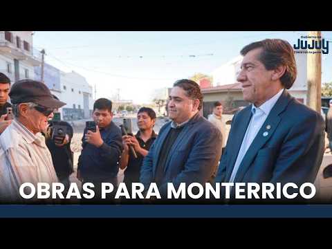 🤝 MONTERRICO I Provincia y Municipio articulan obras para mejorar la calidad de vida de los vecinos