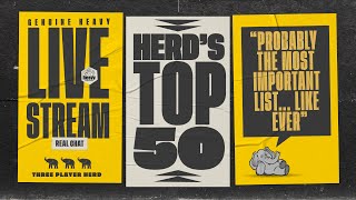 The Herd's Top 50 of All-Time, of Right Now by Heavy Cardboard