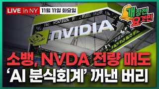 [개장전 요것만-11월11일] 빅쇼트 버리 "GPU 감가상각 문제" | 코어위브 가이던스 하향 | 소프트뱅크…