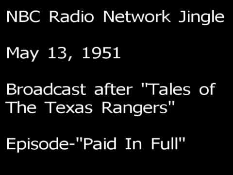 NBC 1951 May 13 Radio network promo campaign jingle