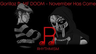 Gorillaz ft. MF DOOM - November Has Come Lyrics