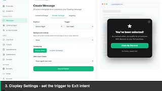 Create an exit-intent popup to reduce bounce | FloatMessage