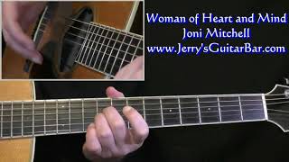 Joni Mitchell Woman of Heart and Mind Intro Guitar Lesson