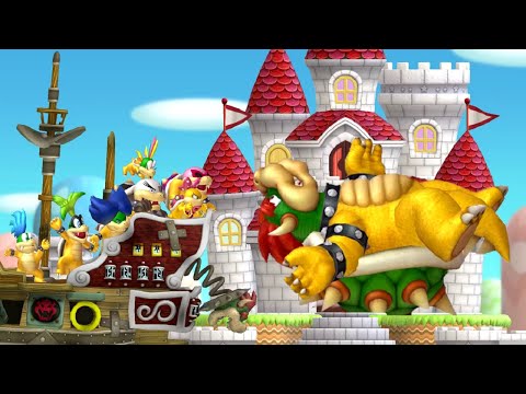 New Super Luigi U Co-op Walkthrough - World 8 Peach's Castle (All Star Coins)