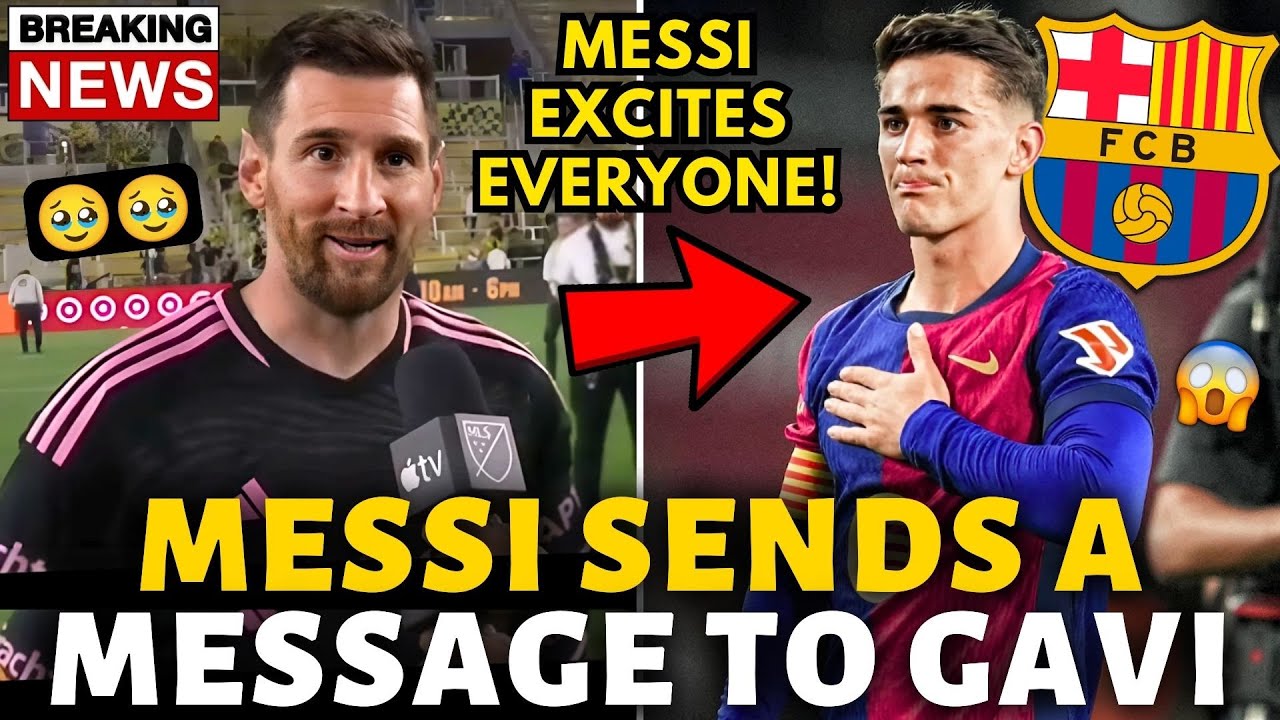 🚨URGENT! MESSI SURPRISES AND SENDS A MESSAGE TO GAVI! MOVED EVERYONE! BARCELONA NEWS TODAY!