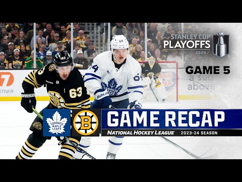 Gm 5: Maple Leafs @ Bruins 4/30 | NHL Highlights | 2024 Stanley Cup Playoffs