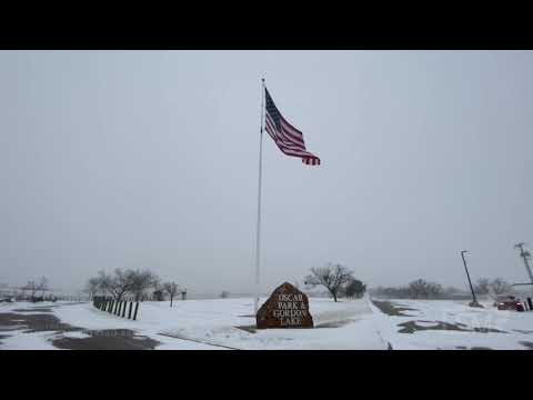 02-14-2021 Wichita Falls, TX - Road Crews Work to Clear Snow & Ice - Sand Spreader Trucks