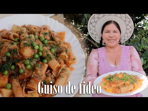 Guiso de fideo || comida Boliviana🔥🇧🇴