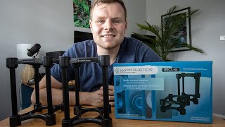 IsoAcoustics ISO-155 MK2 Studio Monitor Isolation Stands Unboxing