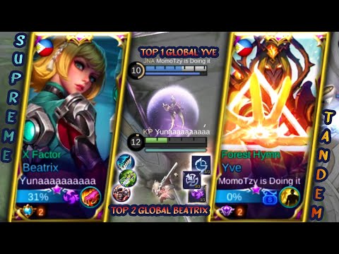 Top 2 Global Beatrix 245 Games 80.8% Win Rate!! X FACTOR(BEATRIX) Gameplay by Yunaaaaaaaaaa - MLBB