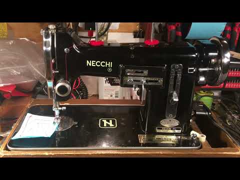 Necchi BU Super Heavy Duty. It sews like an industrial machine. 15 class awesomeness. (Video 238)
